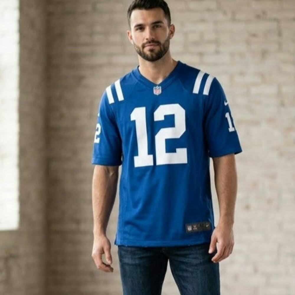 Indianapolis Colts Nike Andrew Luck Football Jersey mens 52 XL stitched Blue NFL